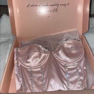 Oh Polly cropped corset top